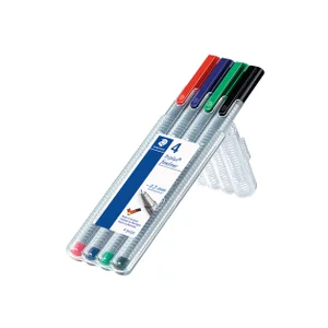 Fineliner Staedtler Triplus 334 assorti 0.3mm 4 st