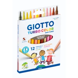 Viltstift Giotto Turbo Color Skin Tones set à 12 k