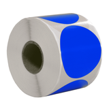 DULA Etiketten rond blauw 50mm - 500 stickers op rol - Sluitzegel