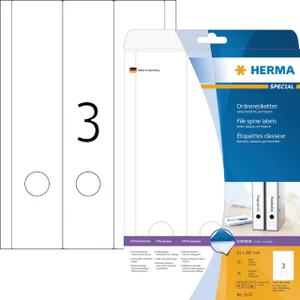 Rugetiket HERMA 5135 breed/ lang 61x297mm zelfklev