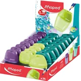 Puntenslijper Maped Shaker 1-gaats display à 25 stuks assorti