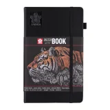Schetsboek Sakura 80 zwarte vellen 140gr 130x210mm zwart