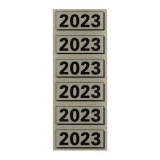 Rugetiket Elba 2023 57x25mm grijs