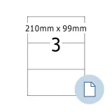 Etiket HERMA 8403 A4 EXPR 500 210x99mm wit 1500 stuks