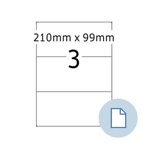 Etiket HERMA 8403 A4 EXPR 500 210x99mm wit 1500 st