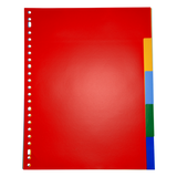 DULA Plastic tabbladen gekleurd - 5 tabs - 23 rings A4