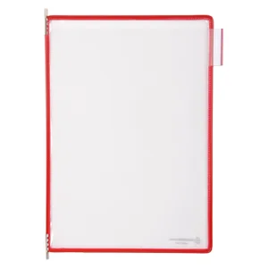 Zichtpaneel Tarifold A4 verticaal rood 10 stuks