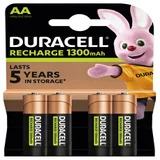 Batterij oplaadbaar Duracell 4x AA 1300mAh Plus