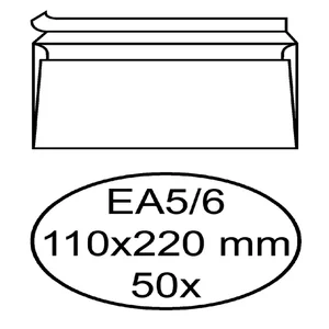 Envelop Hermes bank EA5/6 110x220mm zelfklevend wi