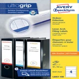 Rugetiket Avery breed 59x192mm zelfklevend wit 100 vel