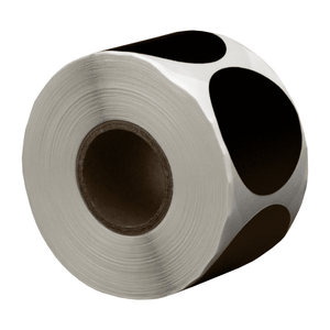 DULA Etiketten rond zwart 35mm - 500 stickers op rol - Sluitzegel
