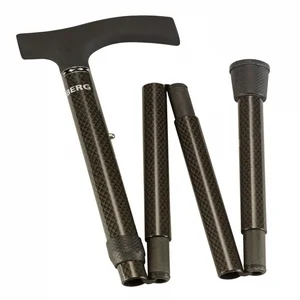Wandelstok Able2 opvouwbaar carbon soft recht hand