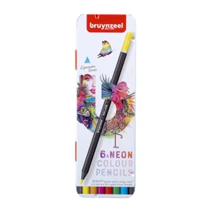 Kleurpotloden Bruynzeel Expression assorti neon bl