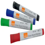 Viltstift Nobo glasbord assorti 4 stuks