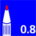 Viltstift STABILO pointMax 488/32 ultramarijn