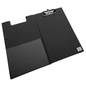 Klembordmap Quantore A4 staand zwart met 100mm kle