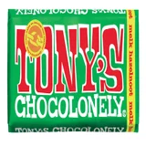 Chocolade Tony's Chocolonely melk hazelnoot reep 180gr
