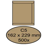 Envelop Quantore akte C5 162x229mm bruinkraft 90g/m² 500 stuks