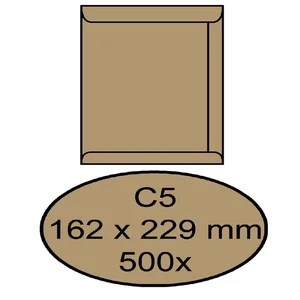 Envelop Quantore akte C5 162x229mm bruinkraft 90g/