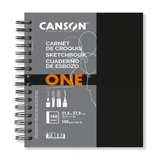 Schetsboek Canson Art Book One spiraalgebonden 80vel 100gr 216x279mm wit