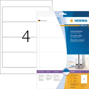 Rugetiket HERMA 8621 breed 61x192mm zelfklevend wi