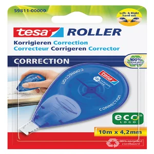 Correctietape tesa® ecoLogo® rechts & linkshandig