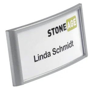 Badge Durable 8542 classic met magneet 34x74mm zil
