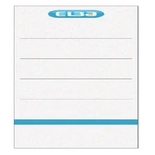 Rugetiket Elba breed 59x190mm zelfklevend wit/blau