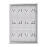 Buiten- binnenvitrine MAUL excite whiteb 12xA4