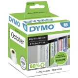 Dymo 99019/S0722480 Groot rugetiket 59x190mm 110 per rol