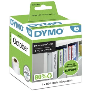Etiket Dymo LabelWriter naamkaart ordner 59x190mm