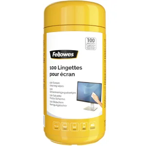 Reinigingsdoekjes Fellowes beeldscherm dispenser 1