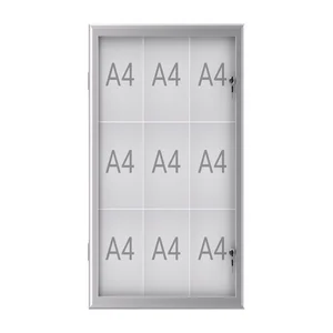 Buiten- binnenvitrine MAUL excite whiteb 9xA4