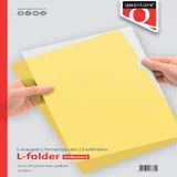 Insteekmap L-model Quantore A4 PP 0.12mm geel 25 stuks
