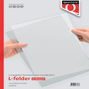 Insteekmap L-model Quantore A4 PP 0.12mm nerf 25 s
