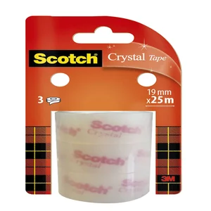 Plakband Scotch Crystal 19mmx25m transparant helde