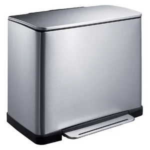 Pedaalemmer EKO E-Cube 18+28 liter rvs