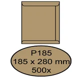 Envelop Quantore akte P185 185x280mm bruinkraft 500 stuks