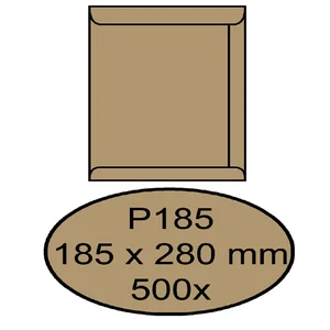Envelop Quantore akte P185 185x280mm bruinkraft 50