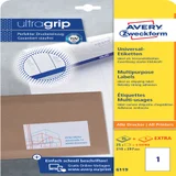 Etiket Avery 6119 210x297mm A4 wit 25 stuks