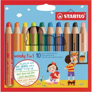 Kleurpotloden STABILO 880 woody 3 in 1 assorti etu