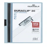 Klemmap Durable Duraclip A4 3mm 30 vellen lichtblauw