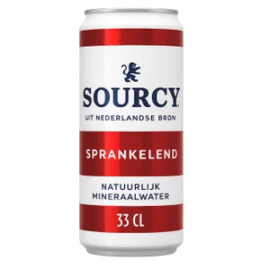 Water Sourcy rood blik 330ml