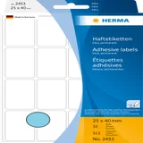 Etiket HERMA 2453 25x40mm blauw 512 stuks