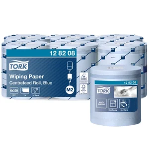 Poetspapier Tork M2 Advanced 1-laags 320m blauw 12