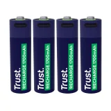Batterij Trust USB-C oplaadbaar AA 4 stuks