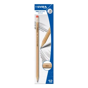Potlood LYRA Pro Natura Office HB met gum set à 12
