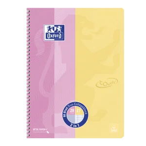 Collegeblok Oxford Touch duo A4+lijn/ruit 5mm 160