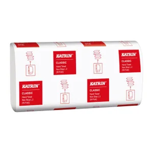 Handdoek Katrin w-vouw 2-laags 203x320mm 25x120 ve