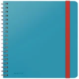 Notitieboek Leitz Cosy B5 160blz 100gr spiraal lijn blauw